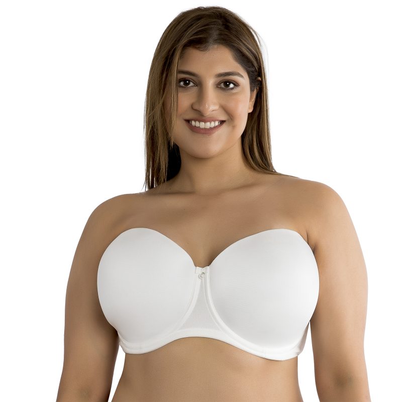 PICTURE2 Elise StraplessBra P60915 PearlWhite Back